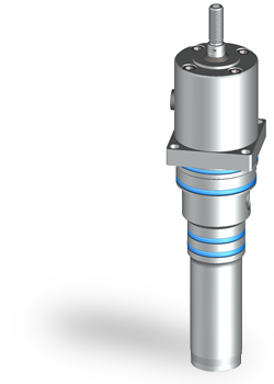 Screw-in hydraulic cylinders as individual new construction