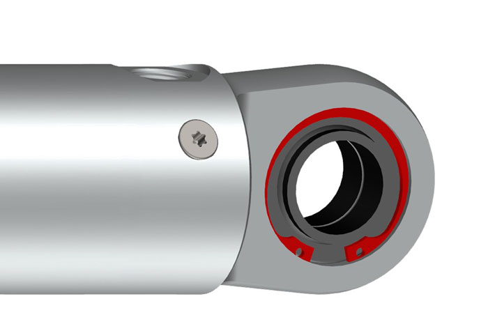 Spherical plain bearings with snap ring