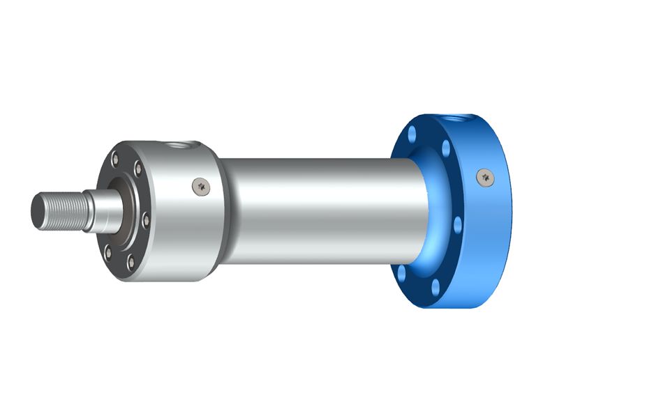 Technical information to single-rod cylinder with circular flange on cap-side