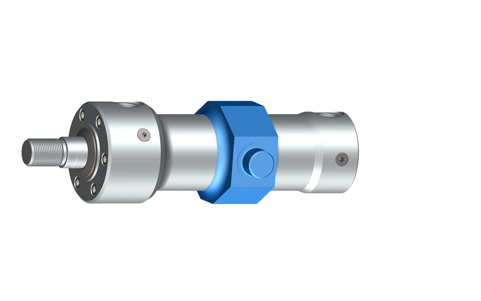 Singlerod cylinder with intermediate trunnion Tech Info Hänchen