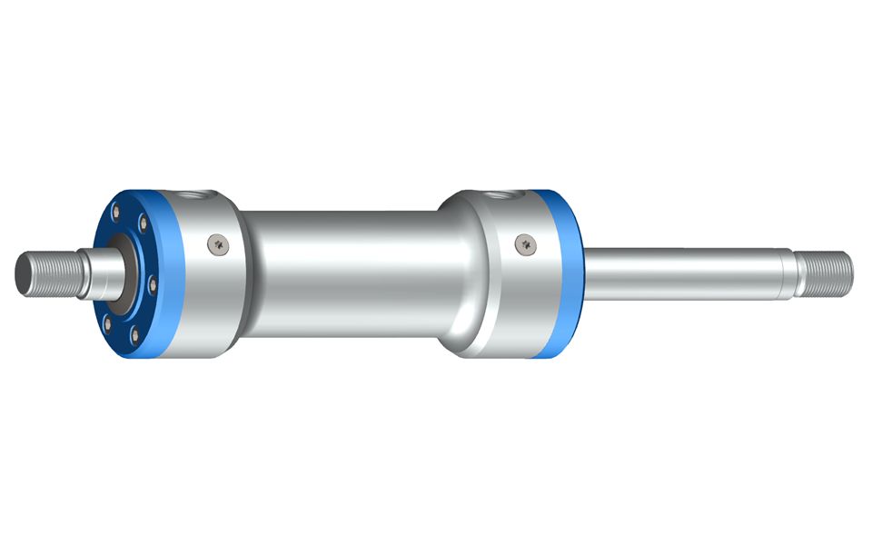 Double-rod cylinder in basic design