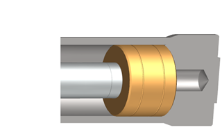 Sealing system piston gap seal