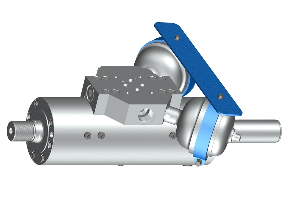 Securing device for accumulator