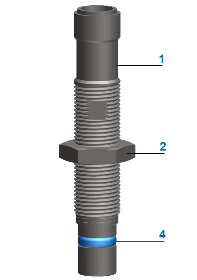 Proximity switch without eccentric for hydraulic cylinders