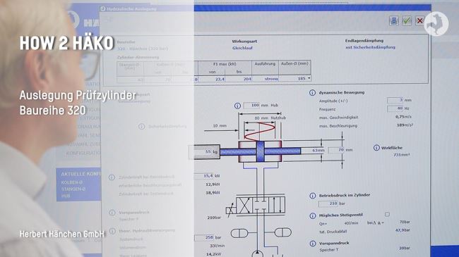 Configure hydraulic test actuator