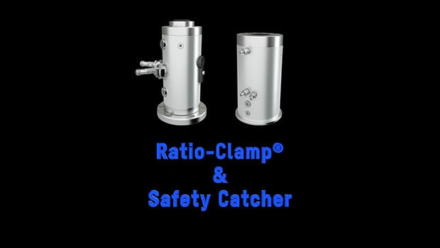 Locking unit Ratio Clamp® and safety catcher